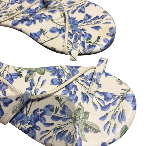 Alice + Olivia x Tkees Jo Ankle Tie Sandals Eve Ditsy Size 8 - Picture 6 of 8